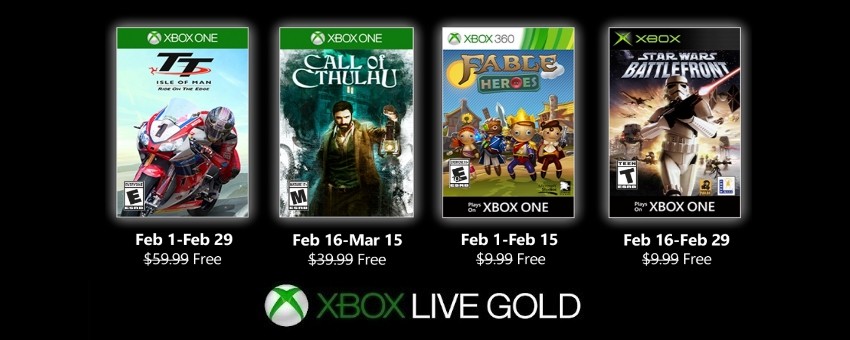 nombre de la marca Cósmico resbalón Juegos Xbox Live con suscripción Gold para Febrero 2020 - ELSATE.com