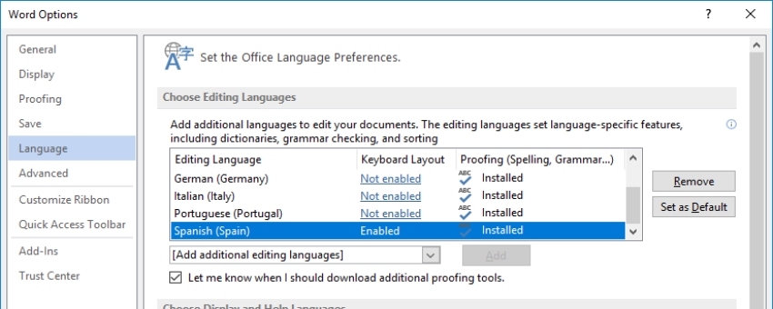 Descarga Paquete de idioma Español para Office 