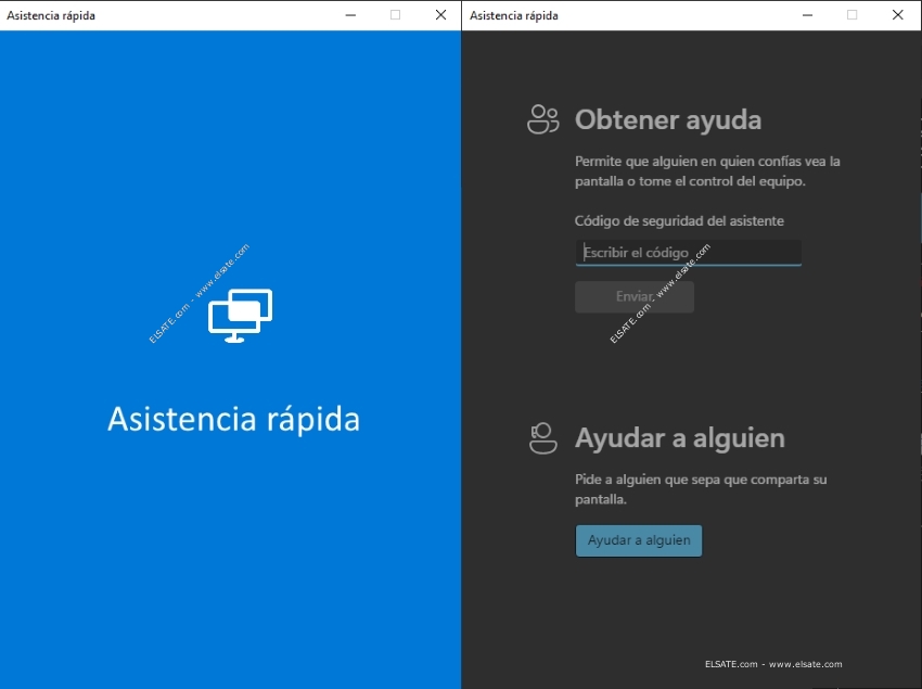 Asistencia remota para Windows - ELSATE.com